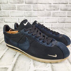 Nike Classic Cortez Shark Low SP Men's Size 10.5 Blue Black Suede Nylon Sneakers